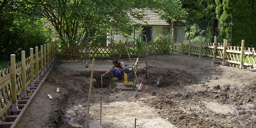 Baustelle, Erdarbeiten