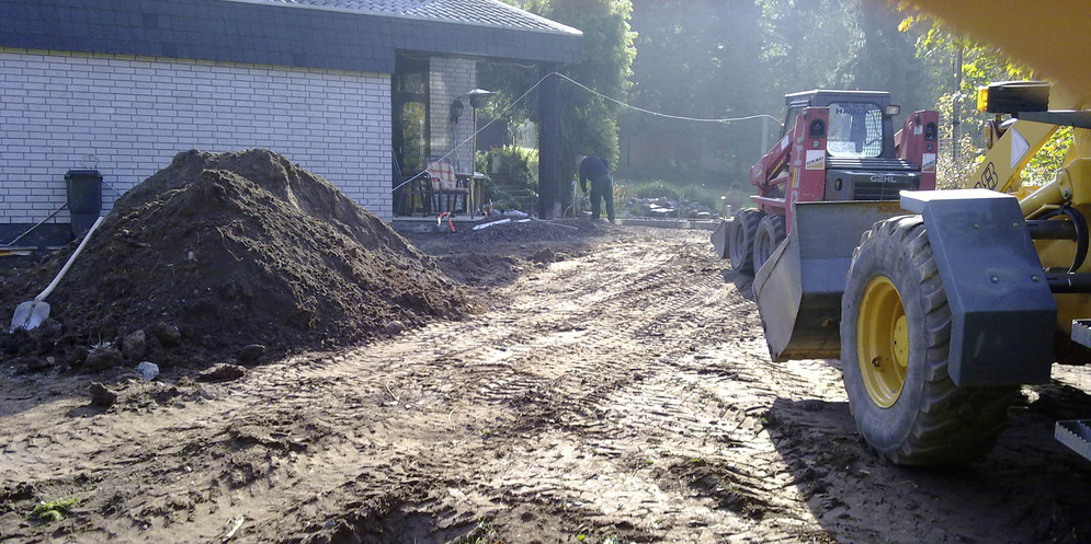 Baustelle, Erdarbeiten