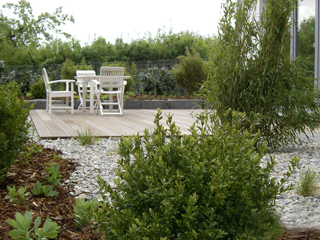 Holzterrasse aus Bangkirai